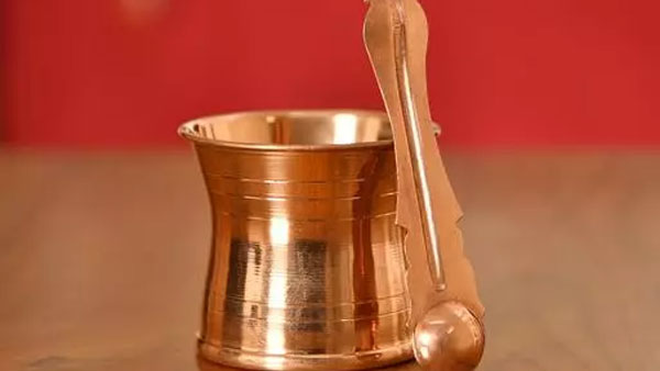 Know the facts of the water purpose in the copper mug in the puja room Know the facts of the water purpose in the copper mug in the puja room