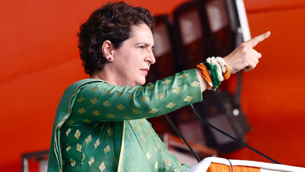  Priyanka Gandhi said Unemployment free Telangana is our goal, and congress responsible for youth declaration 