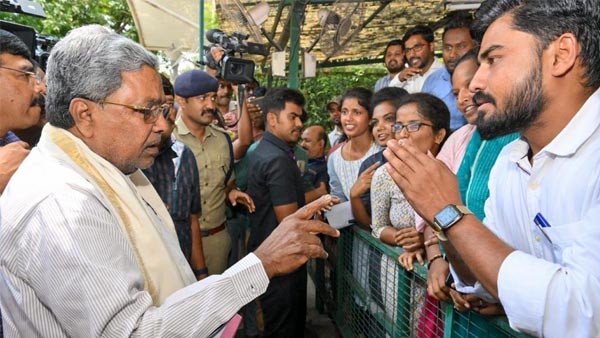 Karnataka CM Siddaramaiah held Janata Darshan at his official residence in Bengaluru