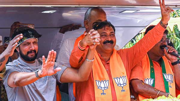 Hero Kiccha Sudeeps road show canceled after married woman who killed a young man near Belagavi