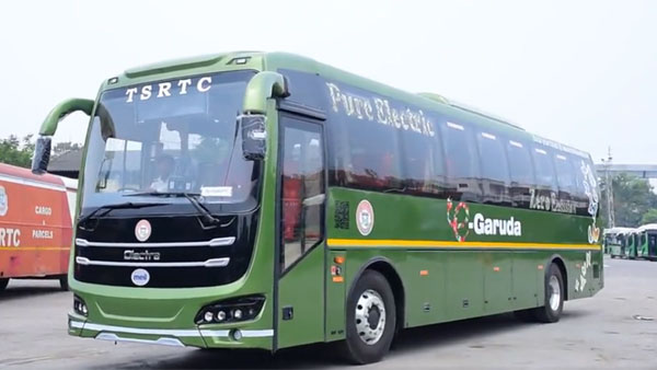 TSRTC will run 50 AC electric buses from Hyderabad to Vijayawada