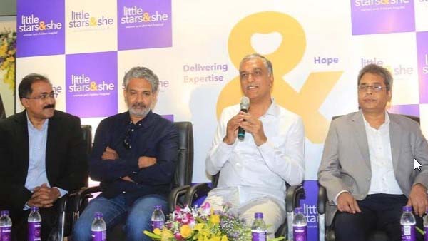 Minister Harish Rao praises SS Rajamouli for his achievements in cine industry.