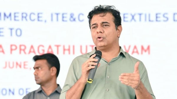 Telangana developing in every sector under the rule of CM KCR: minister KTR in Yadadri district visit