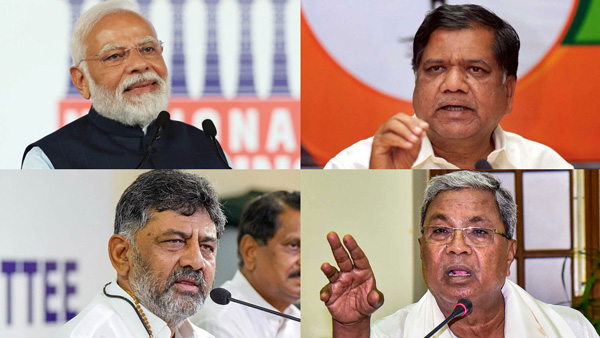 Three candidates from the Congress party who were unanimously elected in the Karnataka MLC elections