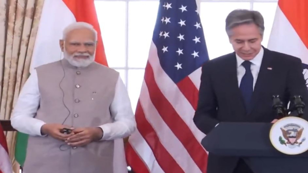 PM Modi and Antony Blinken
