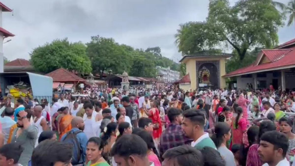 Free travel of women in RTC buses effect, lakhs of devotees in Dharamsthalam