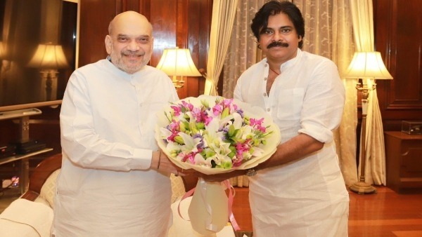  Pawan Kalyan meets Union Minister Amit Shah in Delhi