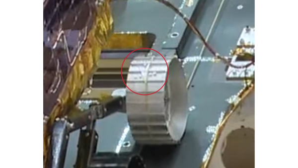 Chandrayaan 3: ISRO logo can be seen empossed on the last wheel of Pragyan Rover 