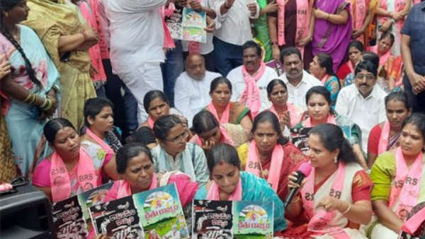 MLC Kavitha fires at Revanth reddy and congress party for Farmers free electricity issue