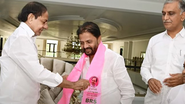  Congress leader Narottam joined BRS party on the presence of CM KCR