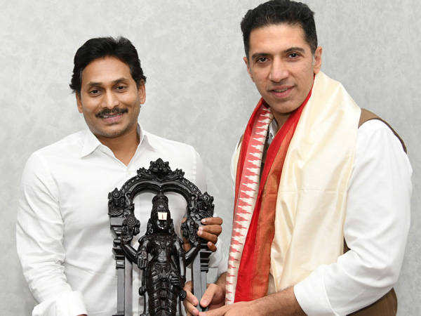 Neel Raheja meets CM YS Jagan to invite lay foundation stone for Inorbit Mall at Visakhapatnam Neel Raheja meets CM YS Jagan to invite lay foundation stone for Inorbit Mall at Visakhapatnam