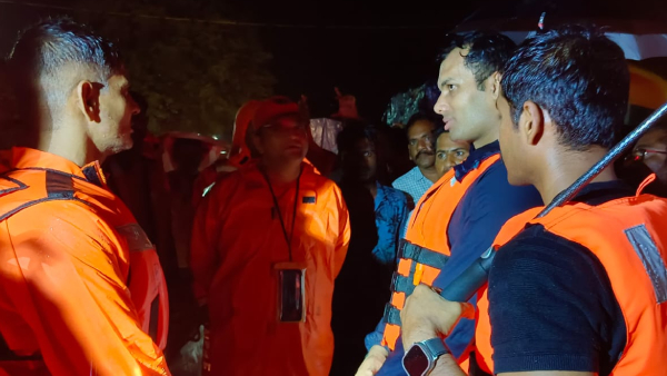 Tourists are safe at Mutyala dhara Waterfalls.. NDRF teams rescued 82 people!! Tourists are safe at Mutyala dhara Waterfalls.. NDRF teams rescued 82 people!!