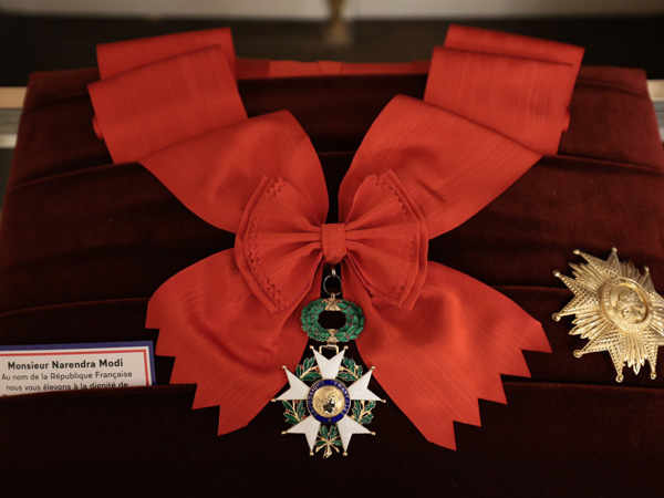 PM Modi conferred with France’s highest award, Grand Cross of the Legion of Honour