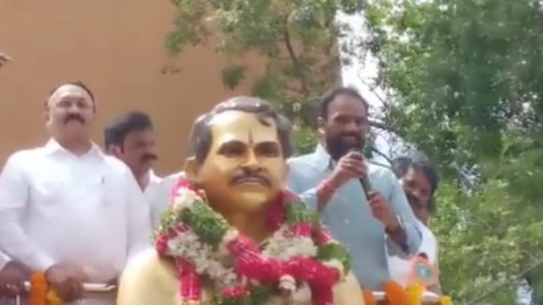 Vangaveeti Mohana Ranga statue unveiled by Radha krishna, in Gajularamaram, Hyderabad