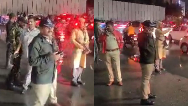 Hyderabad rain: Cyberabad CP Stephen Ravindra clears the traffic after heavy jam 