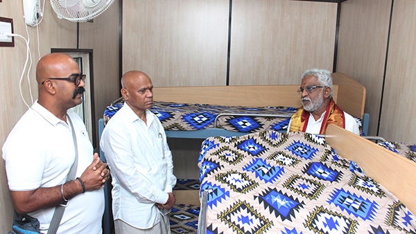 TTD decides to provide mobile containers as temporary accommodation for the devotees during the heavy rush season