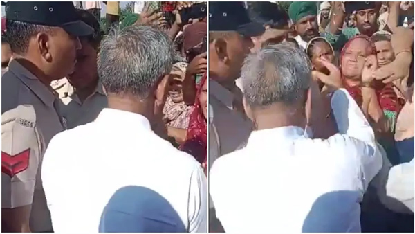 Viral video: A flood victim slapping JJP MLA Ishwar Singh in Haryana