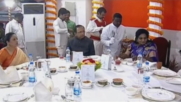 AT Home Programme in Telangana Raj Bhavan: CM KCR not attended, few politicians also