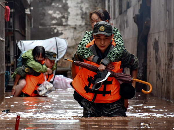 Flooding in China is likely to cause a food crisis