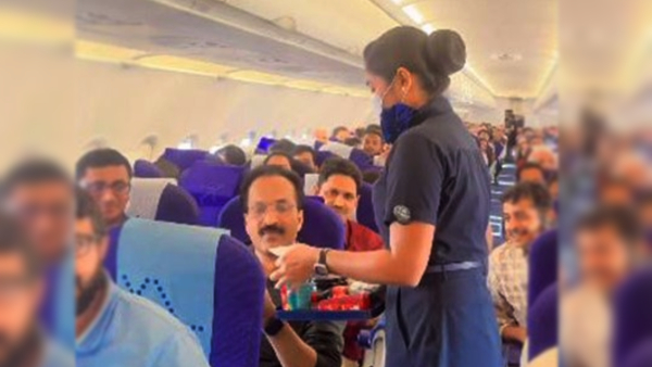 IndiGo flight staff welcomes ISRO chief S Somanath with heartfelt message post Chandrayaan-3’s success