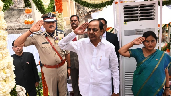 Telangana kcr speech in 77th independence day celebrations