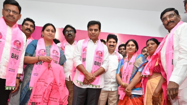 Going with Congress is like holding a dog and swimming across the river. Minister KTR Fire!