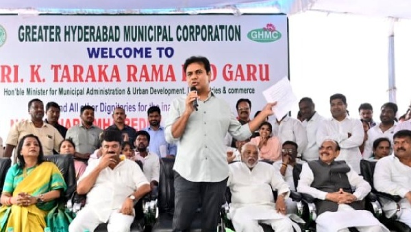 Minister KTR launched Steel flyover between VST and Indira Park, Serious comments on Oppostion