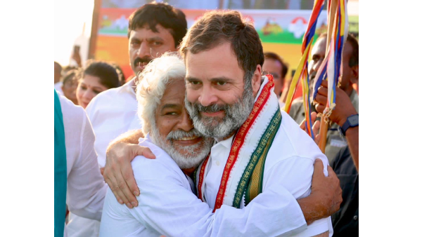 Rahul Gandhi and priyanka gandhi condoles for Gaddars death