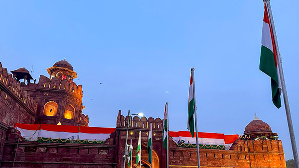 Security tightened up across the Delhi on the occasion of 77th Independence Day celebrations Security tightened up across the Delhi on the occasion of 77th Independence Day celebrations