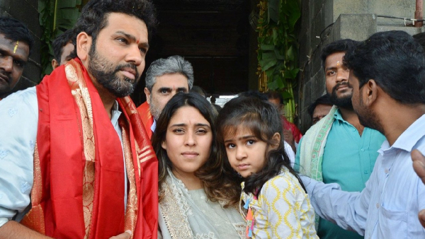 Rohit Sharma with his family visits Tirumala and offer prayers to Lord Venkateswara Rohit Sharma with his family visits Tirumala and offer prayers to Lord Venkateswara