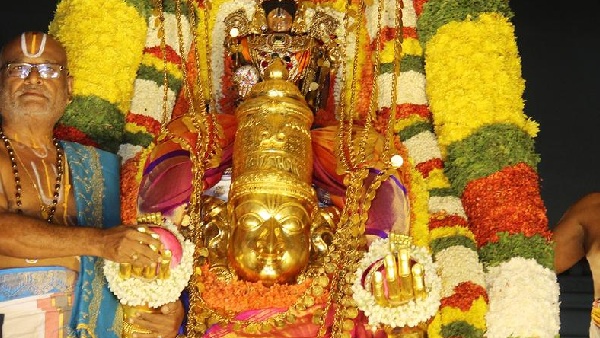 Varalakshmi Vratam 2023: Goddess Padmavathi was taken on a ride on golden chariot Varalakshmi Vratam 2023: Goddess Padmavathi was taken on a ride on golden chariot