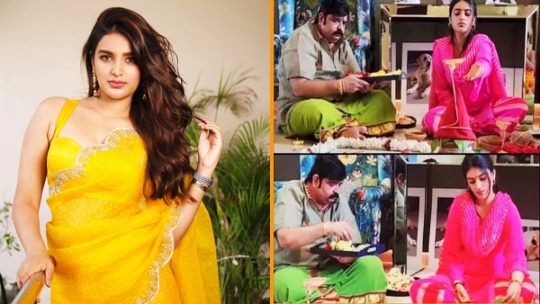 nidhi agarwal is the one of the heroine in maruthi prabhas combination movie nidhi agarwal is the one of the heroine in maruthi prabhas combination movie