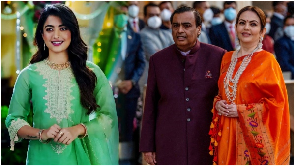 ganesh chaturthi at Mukesh Ambani house antilia: Rashmika mandanna as the center of attraction!!