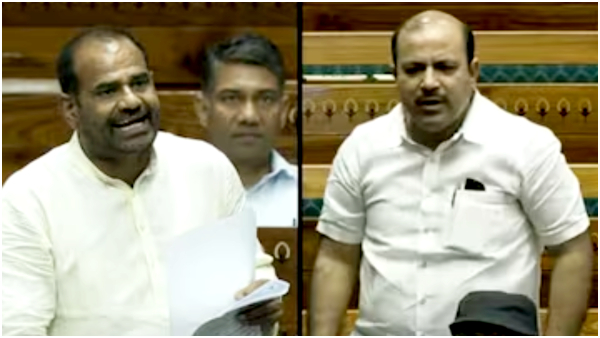 bjp mp ramesh bidhuri calls bsp mp danish ali terrorist, massive outrage in LS and speaker warn him