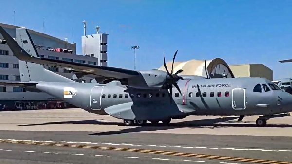 First C-295 aircraft landed at Vadodara Air Base in India