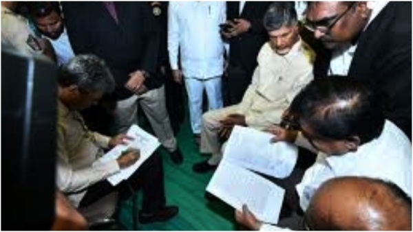 Celebrations of YCP MLC Bharat followers in Kuppam, lathi charge, implementation of Section 144