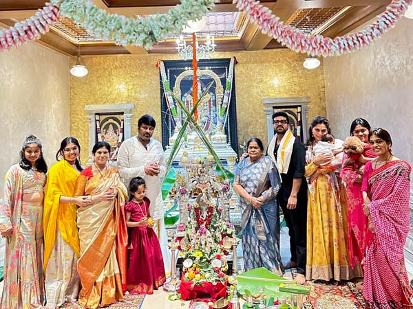 Megastar Chiranjeevi family celebrated special Vinayaka Chavithi.. you know why?