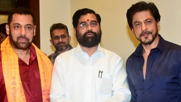  bollywood celebrities in ganesh chaturthi at Maha CM Eknath shindes house