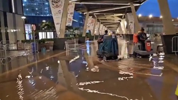 Congress Says,Vikas Is Swimming, after G20 Venue Bharat Mandapam Flooded After Heavy Rain In Delhi Congress Says,Vikas Is Swimming, after G20 Venue Bharat Mandapam Flooded After Heavy Rain In Delhi