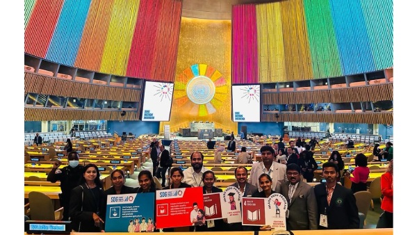 Govt School students from Andhra Pradesh at United Nations