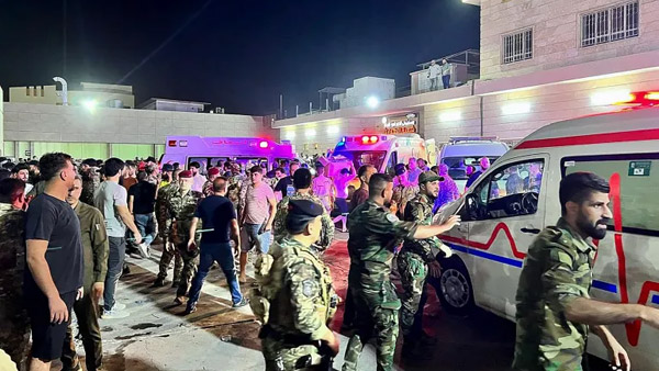 113 killed in fire at wedding ceremony in Iraq