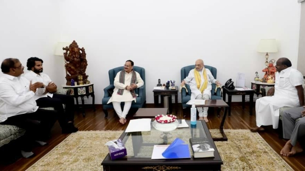 HD Revanna, who shocked former CM Kumaraswamy, did not attend the talks with the BJP in Delhi HD Revanna, who shocked former CM Kumaraswamy, did not attend the talks with the BJP in Delhi