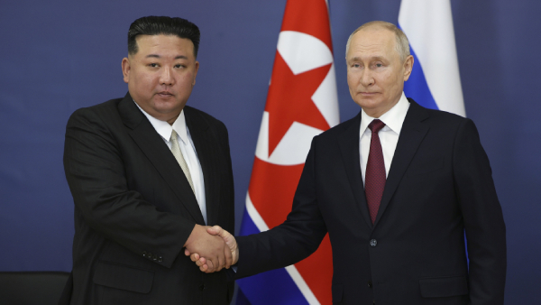 North Korean President Kim Jong Un met Russian President Putin North Korean President Kim Jong Un met Russian President Putin