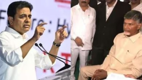 ktr reacts on protests for chandrabbau