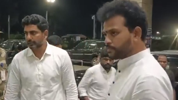 Nara Lokesh left for Delhi accompanied by MP Kinjarapu Ram Mohan Naidu