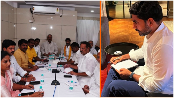 tdp political action committee meeting where chandrababu arrested, nara lokesh attends virtually tdp political action committee meeting where chandrababu arrested, nara lokesh attends virtually