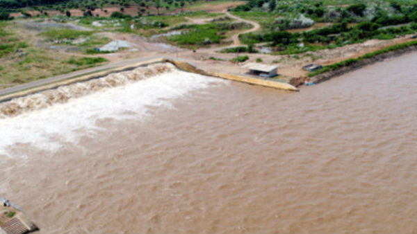 As many projects in Telangana are full, the authorities are lifting the gates and releasing the water downstream