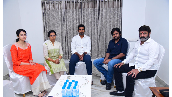 Janasena Chief Pawan Kalayn assured support for Nara Family, Consoles Bhuvaneswari Janasena Chief Pawan Kalayn assured support for Nara Family, Consoles Bhuvaneswari