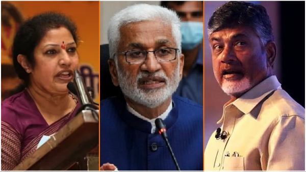 MP Vijayasai Reddy lashed out at Purandareswari over her comments on chandrababu IT notices