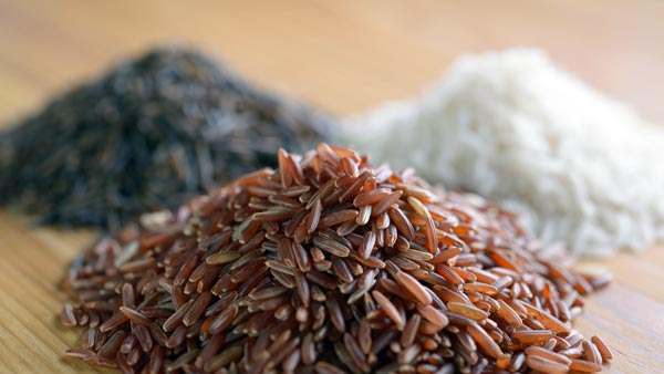 White rice usually comes to mind.